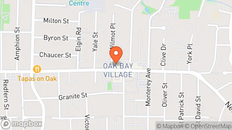 Map showing location of A La Mode Consignment Boutique