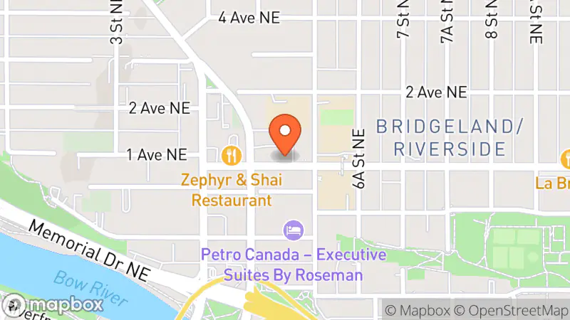 Map showing location of all things gq