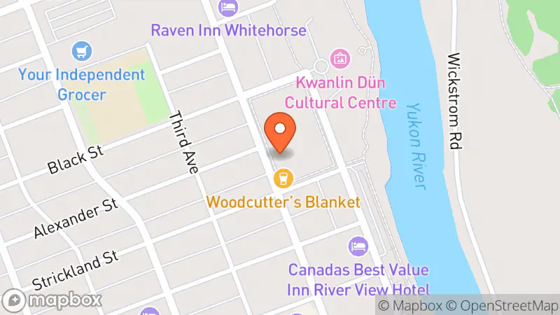 Map showing location of And-Again Consignment Store