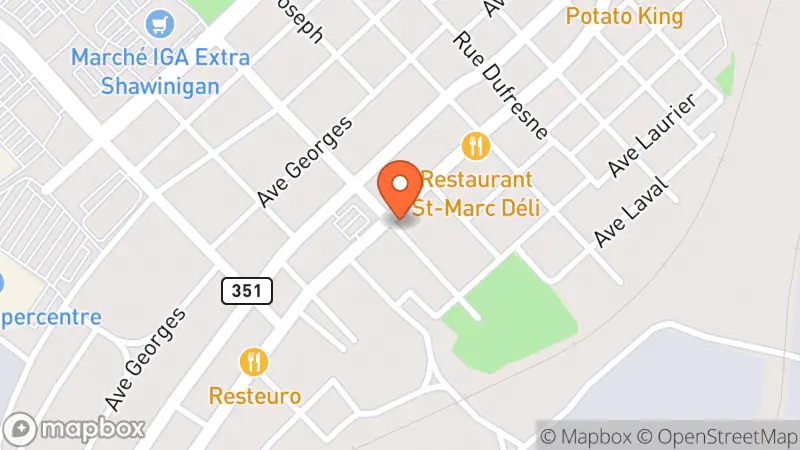 Map showing location of Armée du Salut - Magasin d'occasion