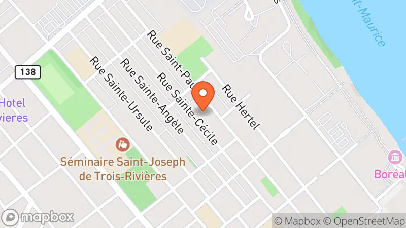 Map showing location of Artisans de la Paix