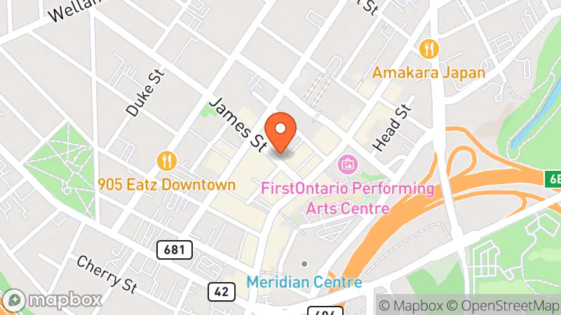 Map showing location of Auds'N Ends Boutique