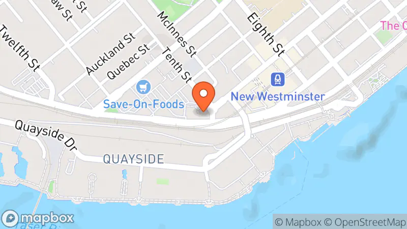 Map showing location of BASES Family Thrift Store