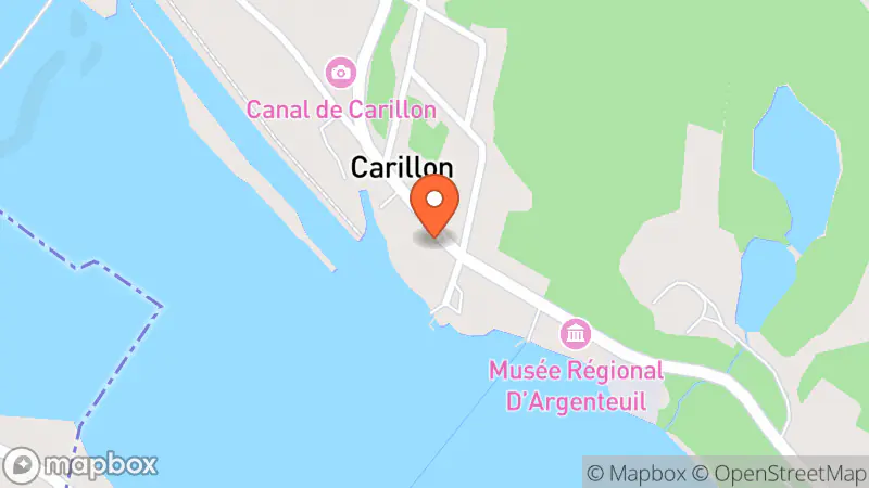Map showing location of Bazaar - Thrift store Carillon