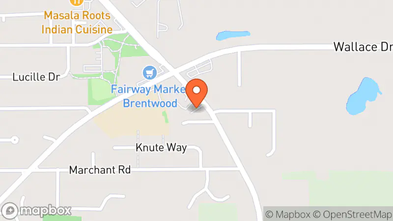 Map showing location of Beacon Community Services - Brentwood Thrift Store