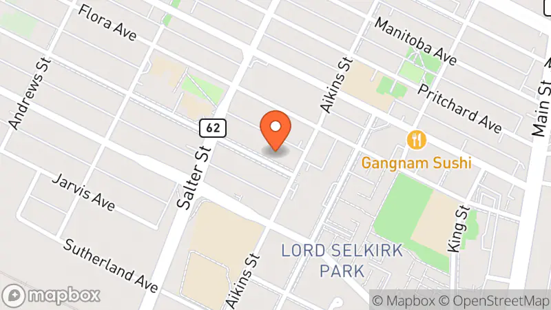 Map showing location of Bestever Basement Bargains