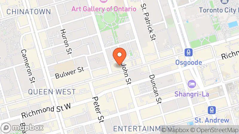 Map showing location of Black Market Vintage Underground