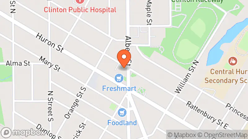 Map showing location of Blake's Consignment Clinton