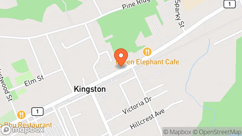 Map showing location of Bohemian Rose Boutique