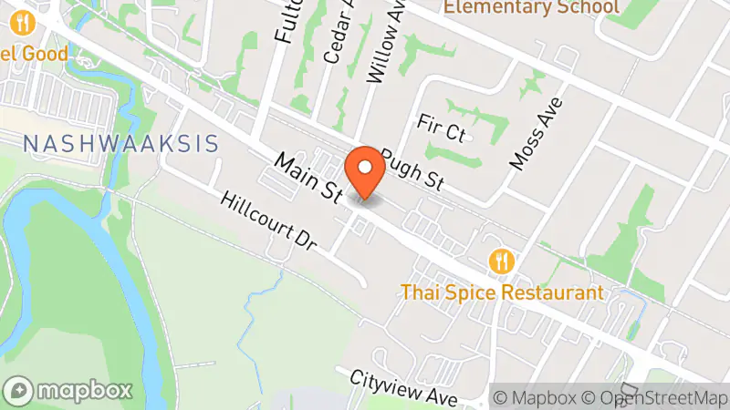 Map showing location of Bookends