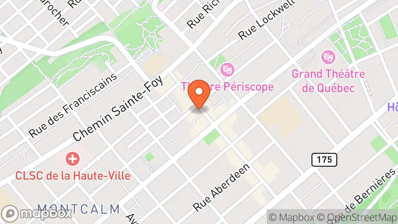 Map showing location of Bouquinerie 4 Saisons