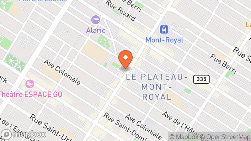 Map showing location of Boutique Palmo Goods