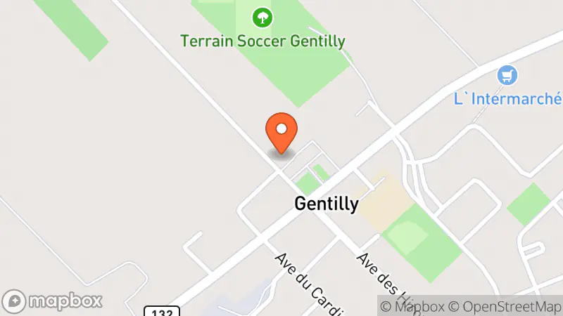Map showing location of Boutique quatre saisons