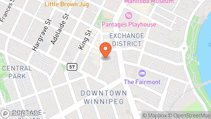 Map showing location of Buffalo Silk