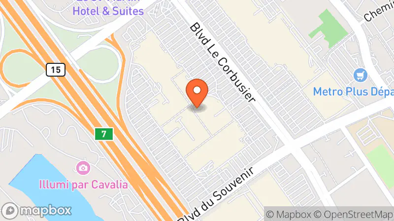 Map showing location of Carole Thrift Shop