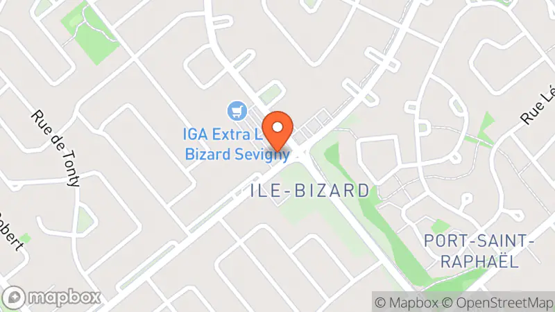 Map showing location of Centre De Don Renaissance