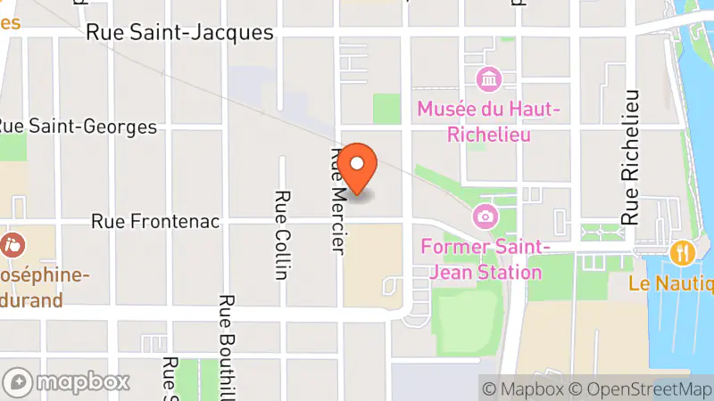 Map showing location of Centre du Livre Usagé