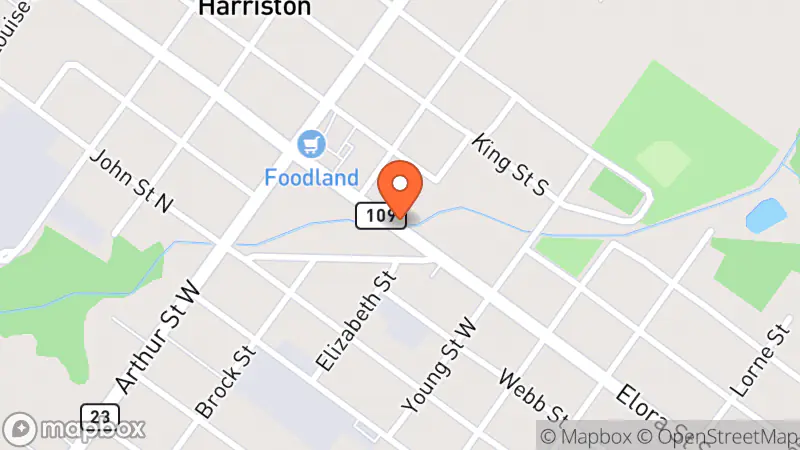 Map showing location of Changing Hands Indoor Garage Sales & Thrift