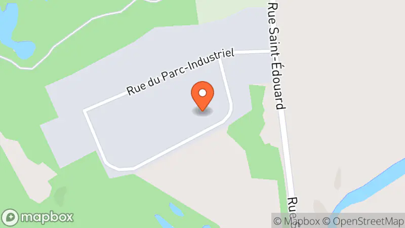 Map showing location of Écoboutique Saint-Urbain