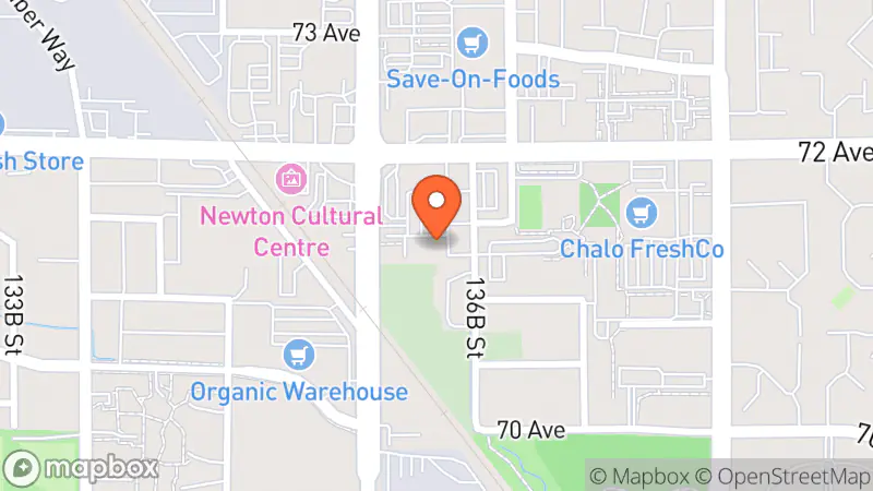 Map showing location of Community Thrift Store