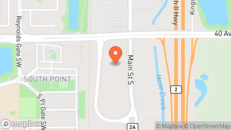 Map showing location of Community Treasures Thrift Store