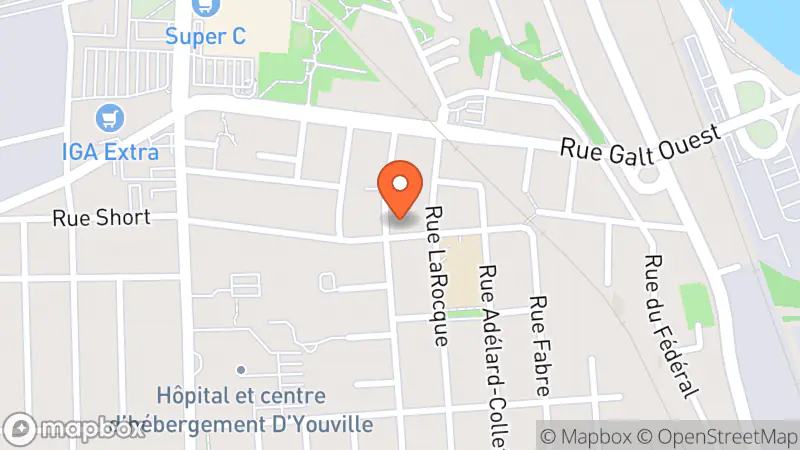 Map showing location of Comptoir Communautaire