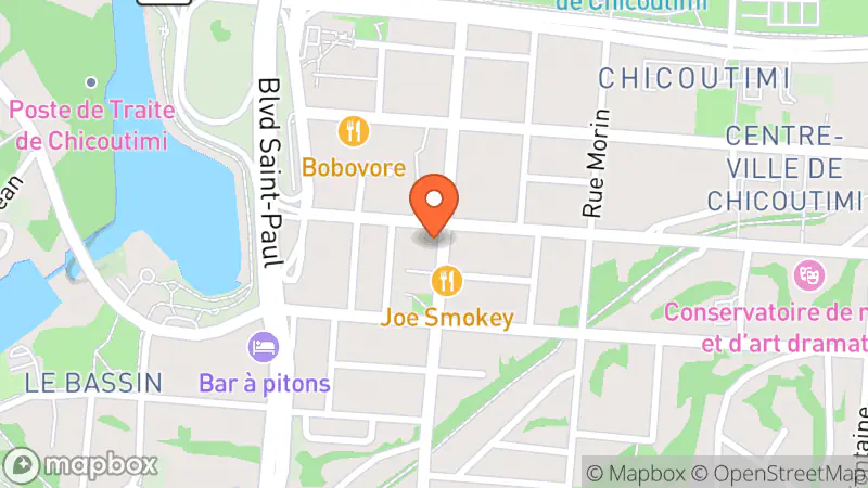 Map showing location of Comptoir Les Fringues