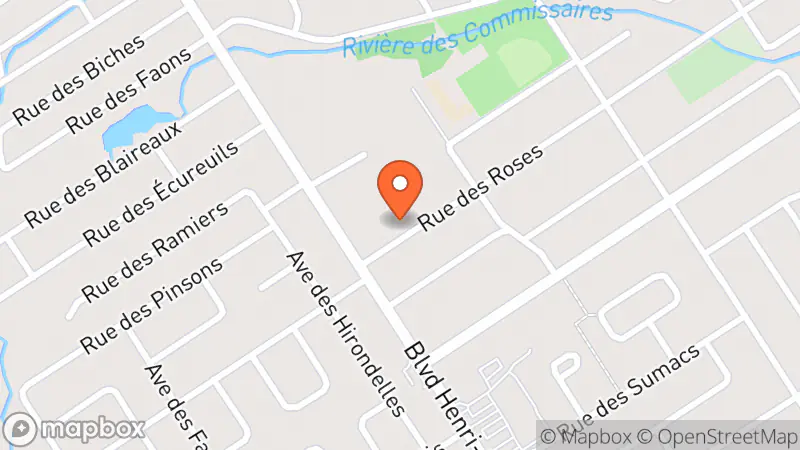 Map showing location of Comptoir St-Pierre