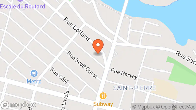 Map showing location of Comptoir vestimentaire féminin Saint- Vincent de Paul (St-Joseph)