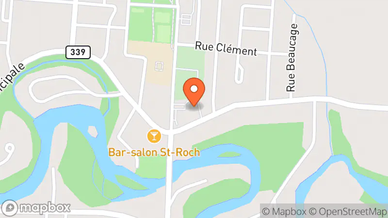 Map showing location of Comptoir Vestimentaire