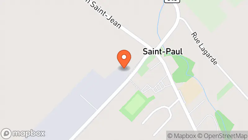 Map showing location of Comptoir Vestimentaire St-Paul