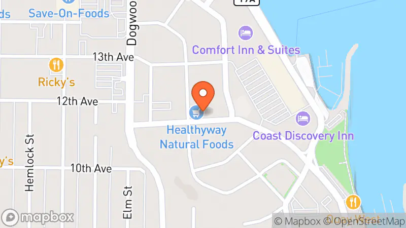 Map showing location of Cornucopia