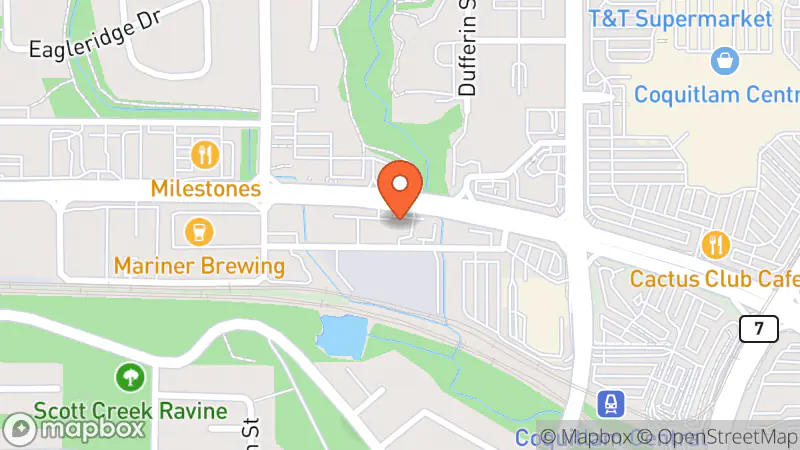 Map showing location of Crossroads Hospice Thrift Store