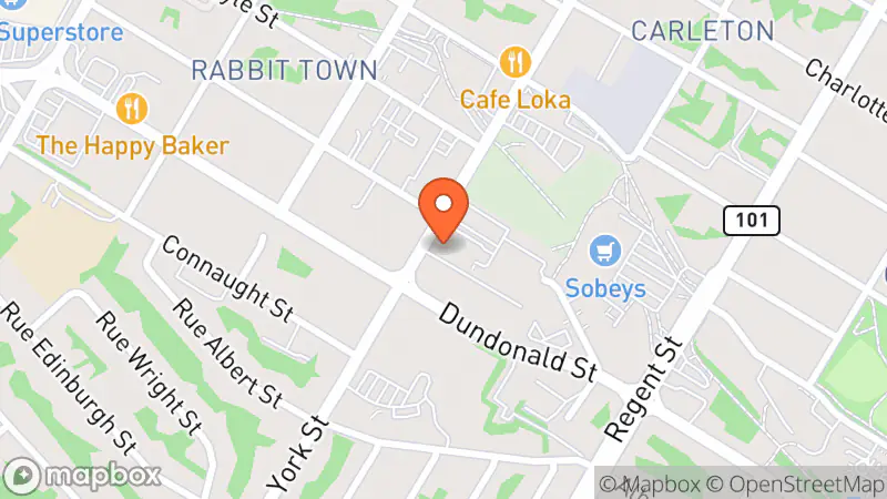 Map showing location of Dee Sales Variety On York