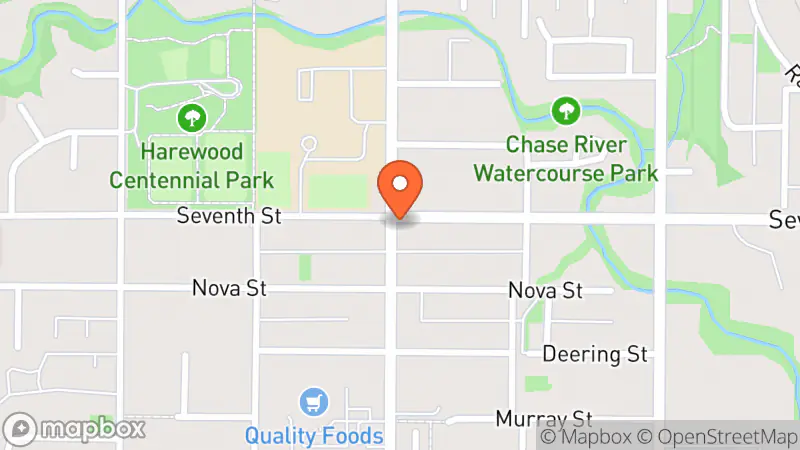 Map showing location of Deny’s D. Deals