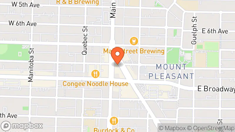 Map showing location of Dig It select vintage