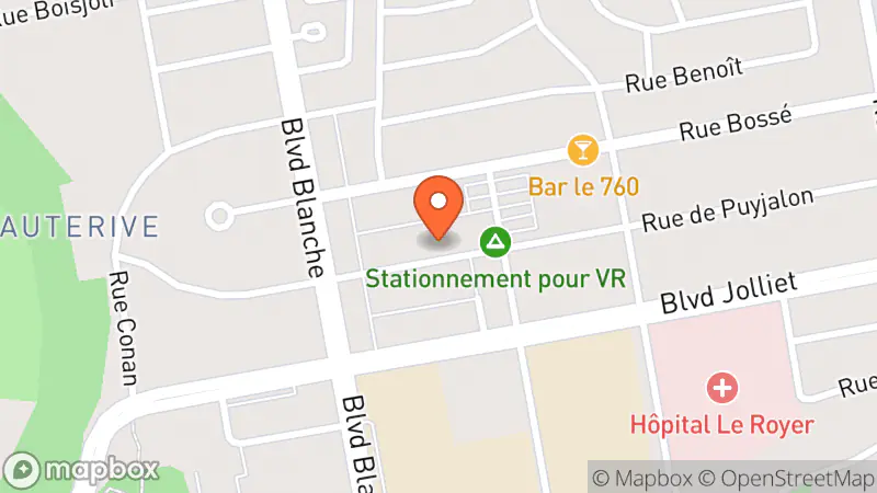 Map showing location of Dépannage de l'Anse