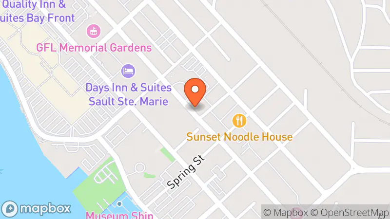 Map showing location of Dragonfly Shop