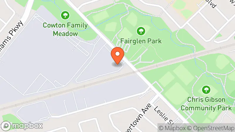 Map showing location of Encore Thrift Store Brampton