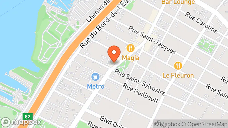 Map showing location of Fafard Sélect