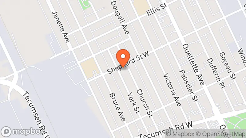 Map showing location of Flippin Finds