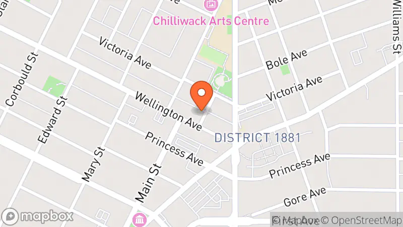 Map showing location of Fraser & Co. Modern Vintage