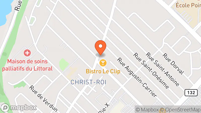 Map showing location of Frip Art et Bouclettes