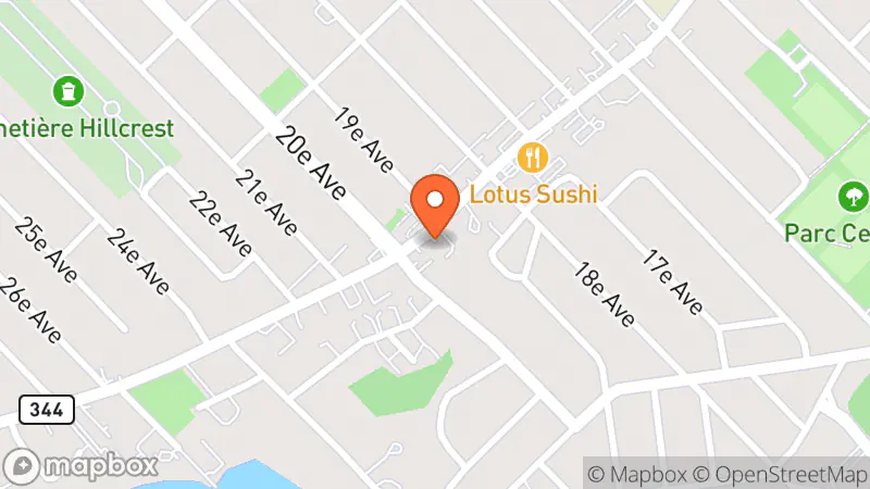 Map showing location of Friperie Au Petit Pois