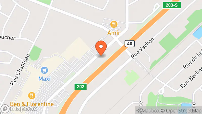 Map showing location of Friperie Boucle D'Or (La)