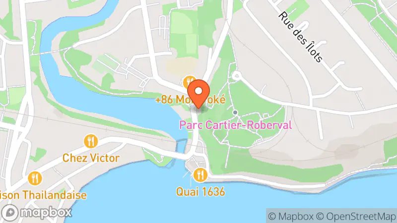 Map showing location of Friperie de Cap-Rouge