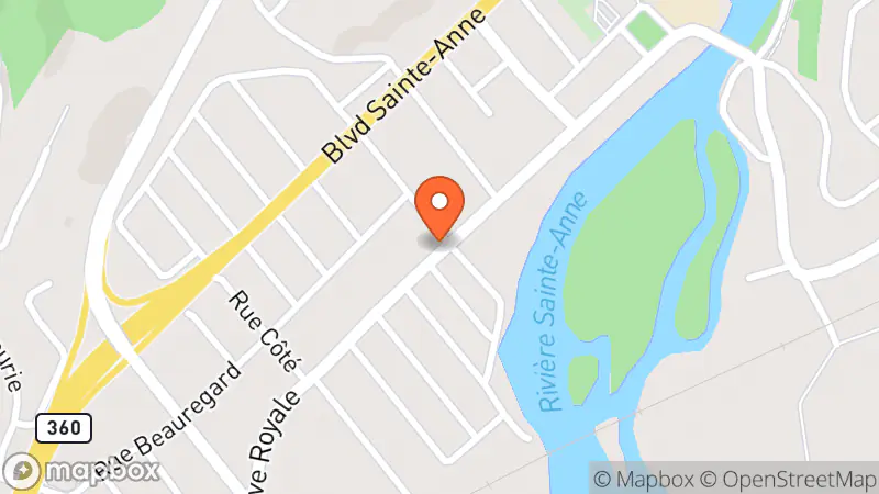 Map showing location of Friperie De La Cote Inc