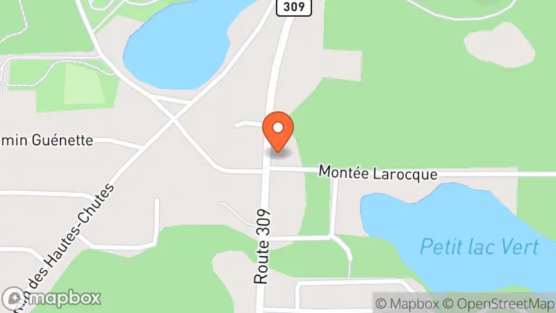 Map showing location of Friperie La Jument Verte