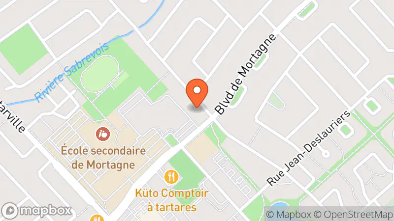 Map showing location of friperie les ptits poupous