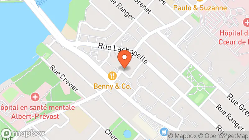 Map showing location of Friperie L'Incontournable